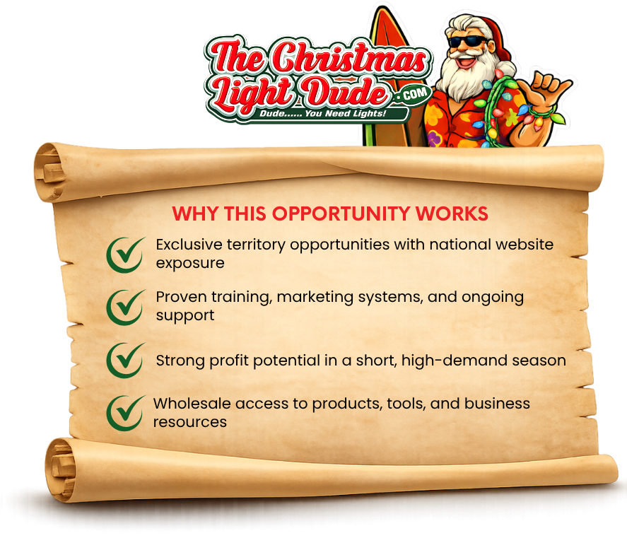 Start your own christmas light installation business